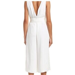 C/MEO Collective Cropped Culotte jumpsuit with Wide Belt SZ Small Off White